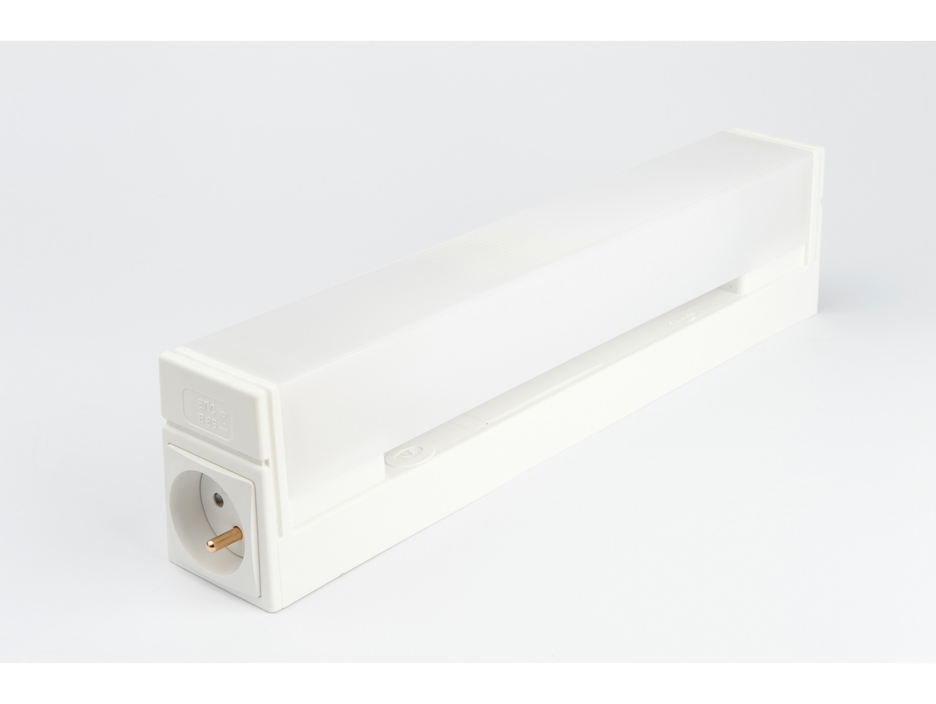 Applique murale KARL OPALE + Tube 13W + inter + prise
